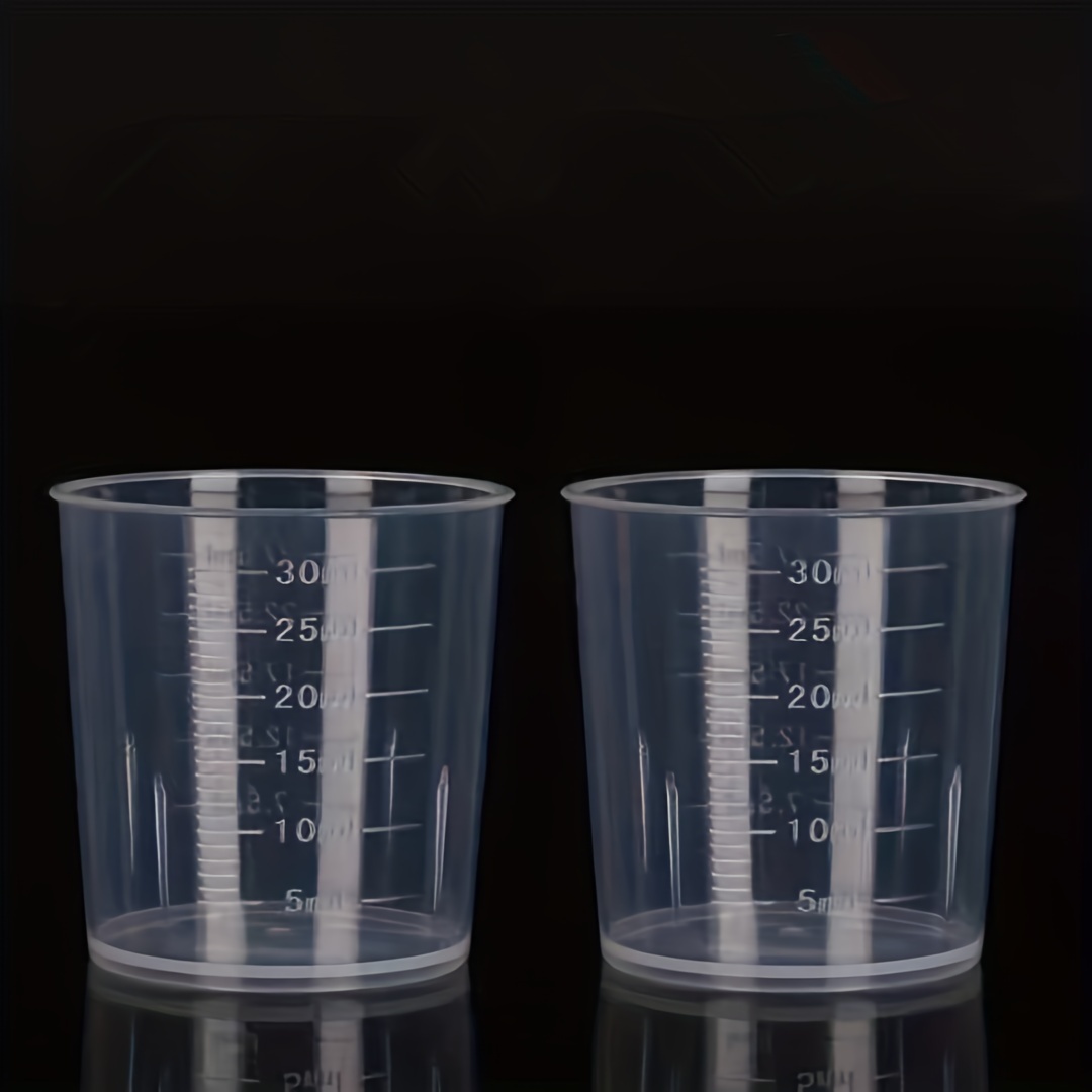 Clear Plastic Measuring Cups With Scales Perfect For - Temu