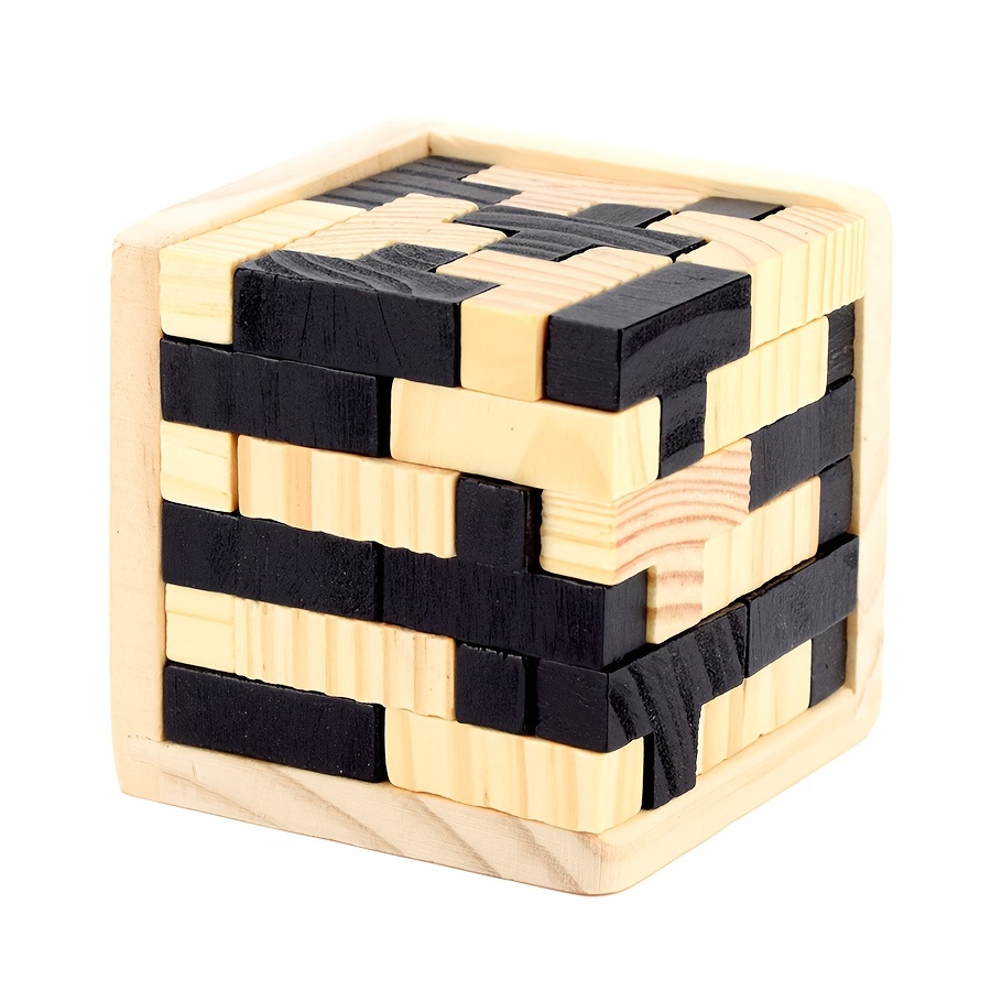 1 confezione, puzzle rompicapo per adulti, puzzle mentali per adulti,  puzzle mentali per adulti, puzzle in legno cubico per adulti