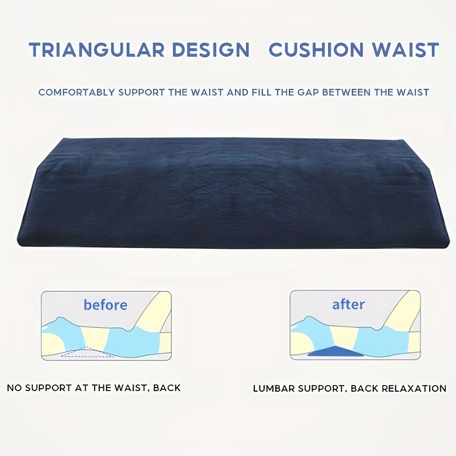 Memory Foam Lumbar Support Pillow For Sleeping And Relax - Temu