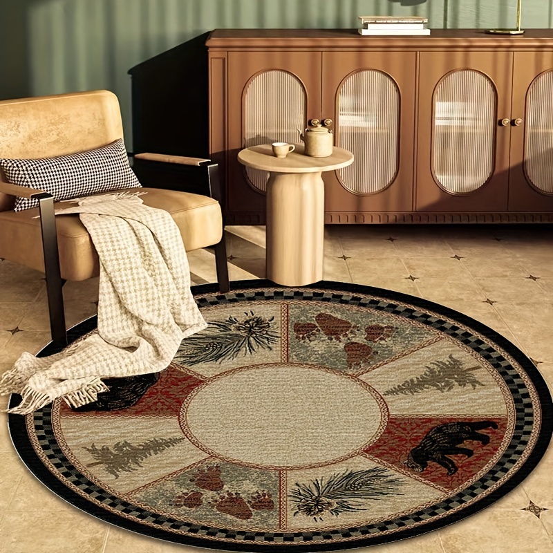 Soggiorno tappeto rotondo decorazione della casa tappeti a pelo corto in  stile europeo tappetino per salotto di grandi dimensioni tappeto di grandi  dimensioni per camera da letto - AliExpress