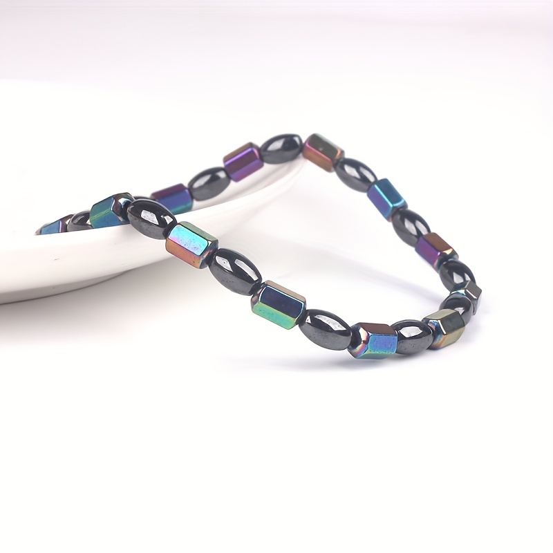 Colorful Magnetic Gallstone Beaded Anklet