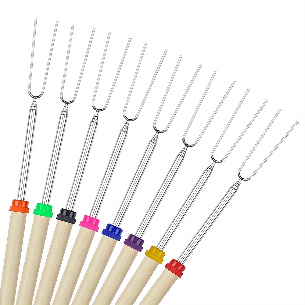 8pcs Extendable 32 Marshmallow Roasting Sticks Perfect For