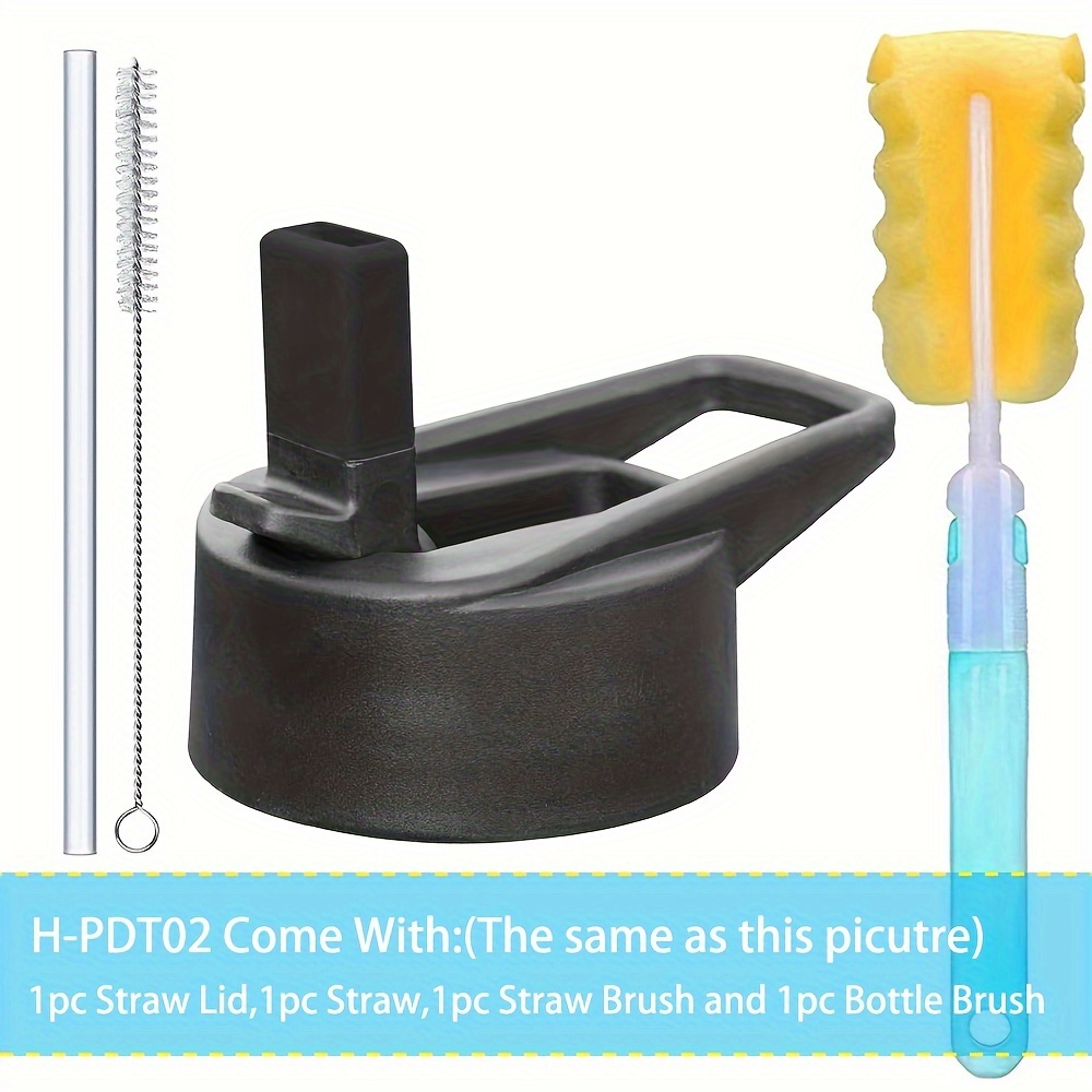Straw Cap for YETI Rambler Bottle and RTIC Bottle, Straw Lid with 2 Straws  and 2 Brushes