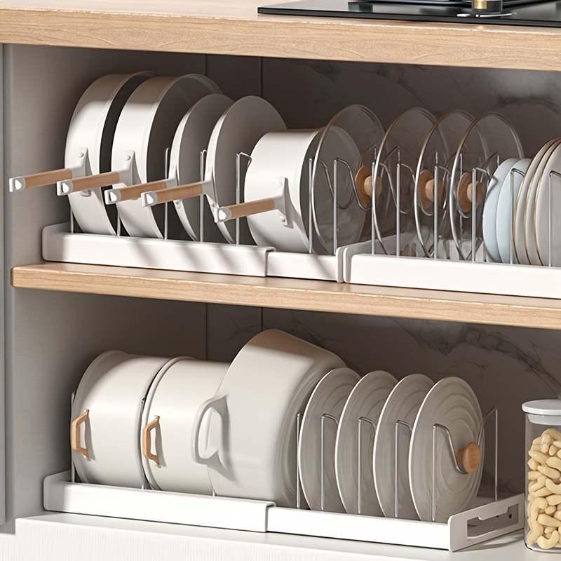 Soporte grande de utensilios de cocina para encimera con 5 compartimentos,  organizador de utensilios de cocina con asas, soporte de utensilios de
