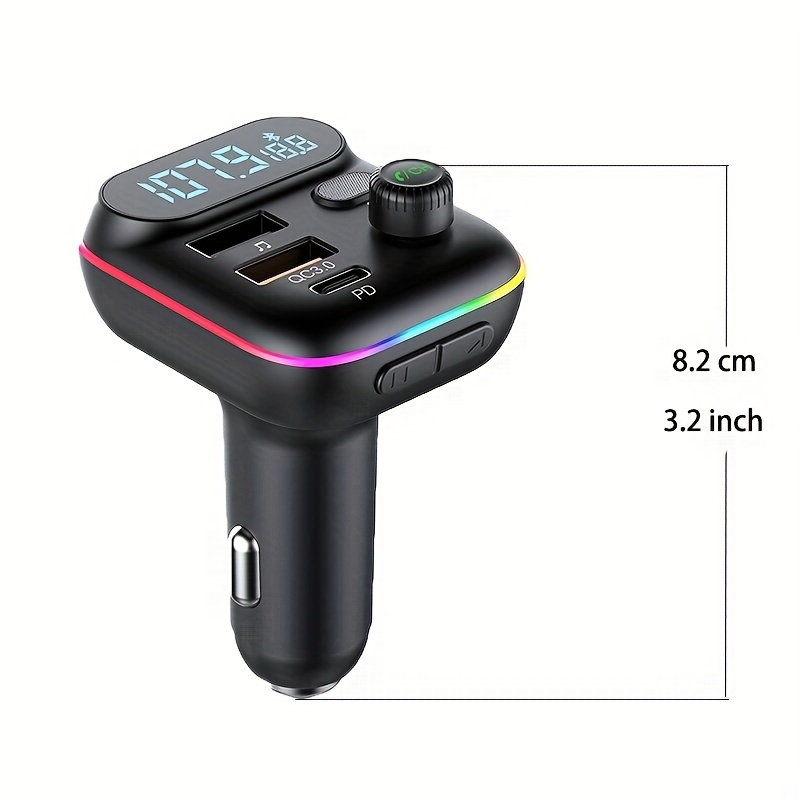 Wireless Bluetooth FM Transmitter QC3.0 Car USB Charger Adapter MP3 Radio  Player