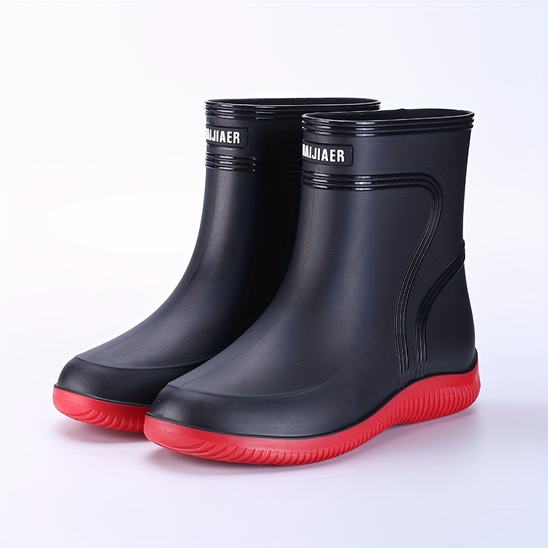 Mens Waterproof Non Slip Fishing High Top Plastic Rain Boots With Assorted  Colors, Check Out Today's Deals Now