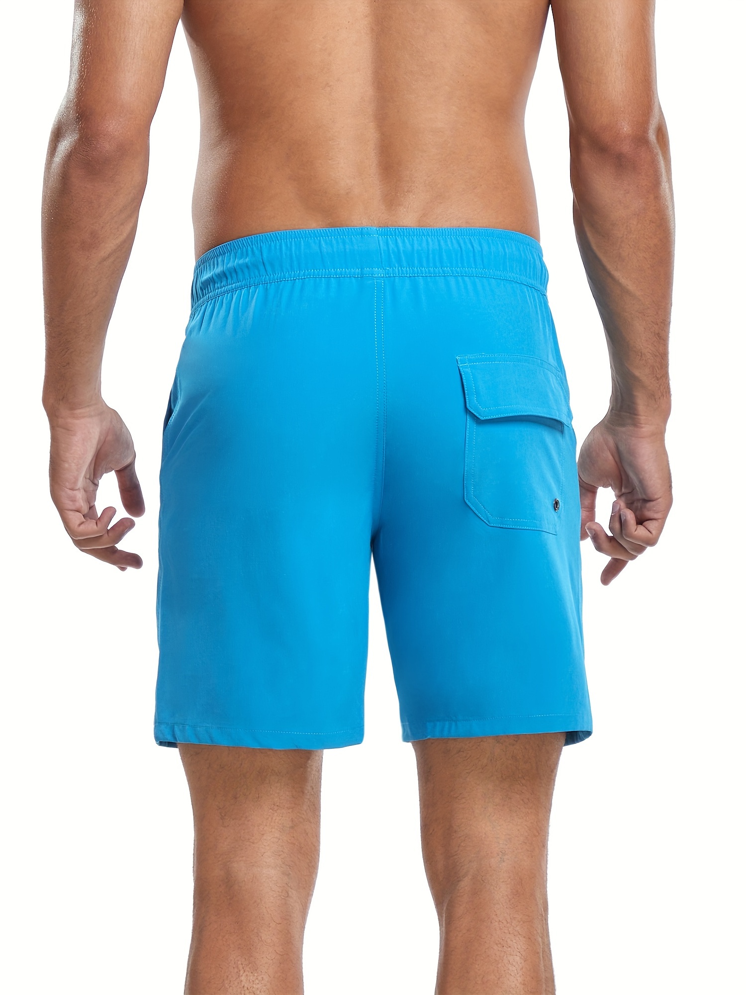 mens two   board shorts with pockets athletic quick dry slightly stretch drawstring workout shorts with assorted colors details 33