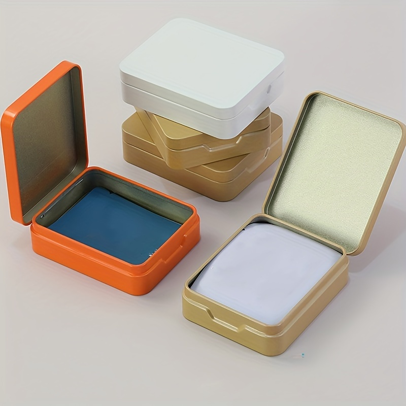 Boîte de rangement de cadeau de biscuit de sucrerie carrée d'étain