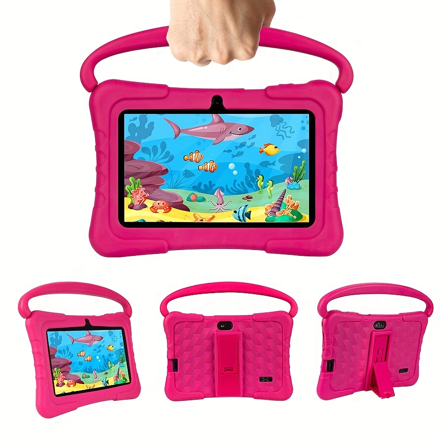 CWOWDEFU Tablettes Tactiles pour Enfants 8 Pouces Android 11 Tablet Kids 32  Go de ROM Tablette Enfants de 6 à 12 Ans avec WiFi Tablet PC (Rose)