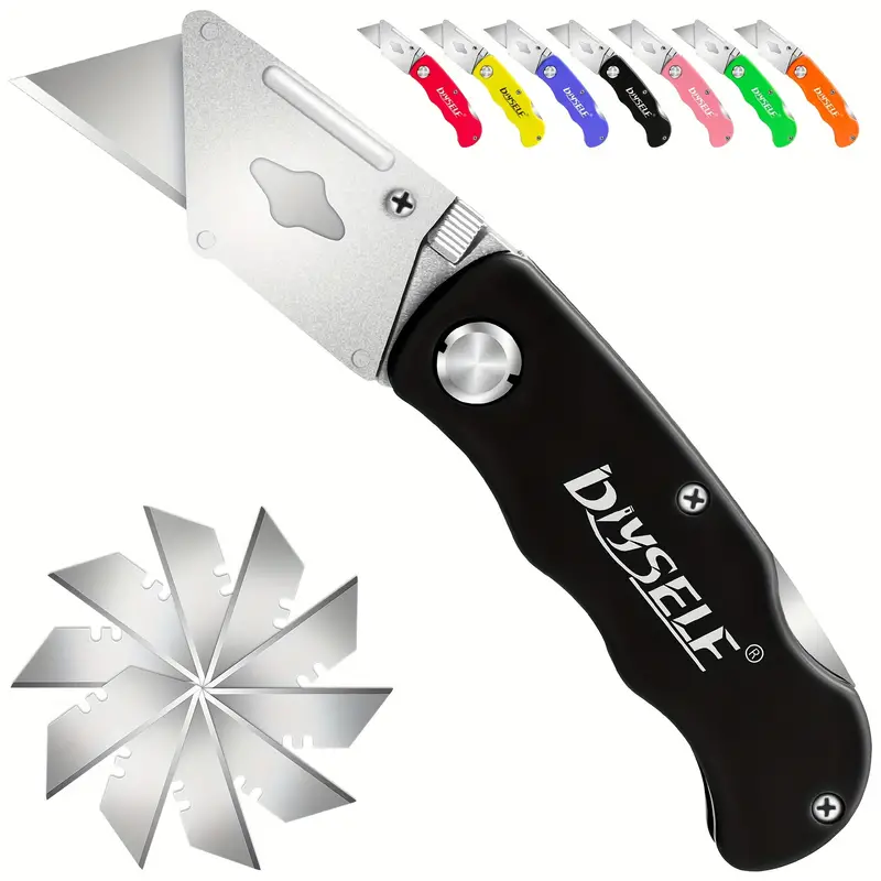 Box Cutter Folding Utility Knife Lightweight Box Cutters - Temu Canada