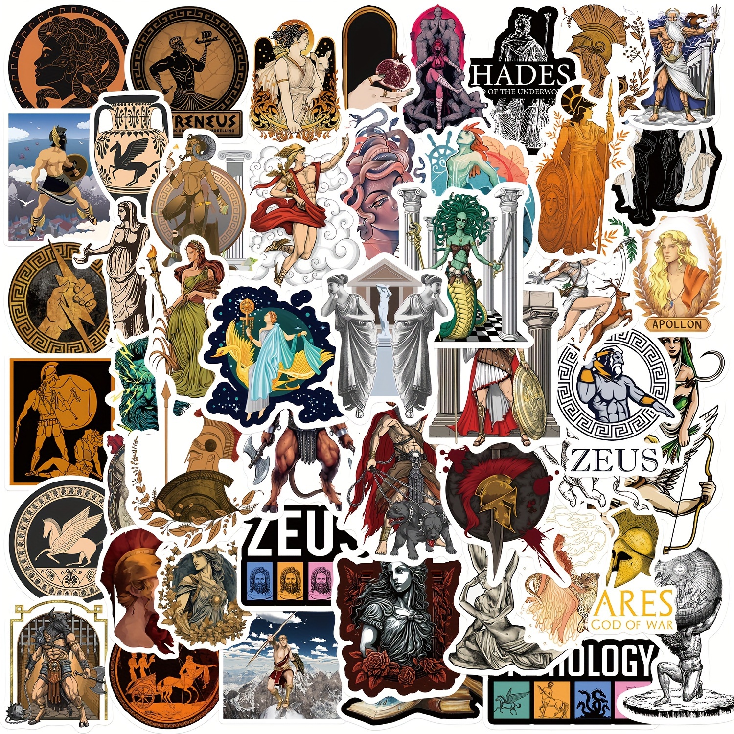 Greek Mythology Aesthetic Stickers Graffiti Decoration - Temu