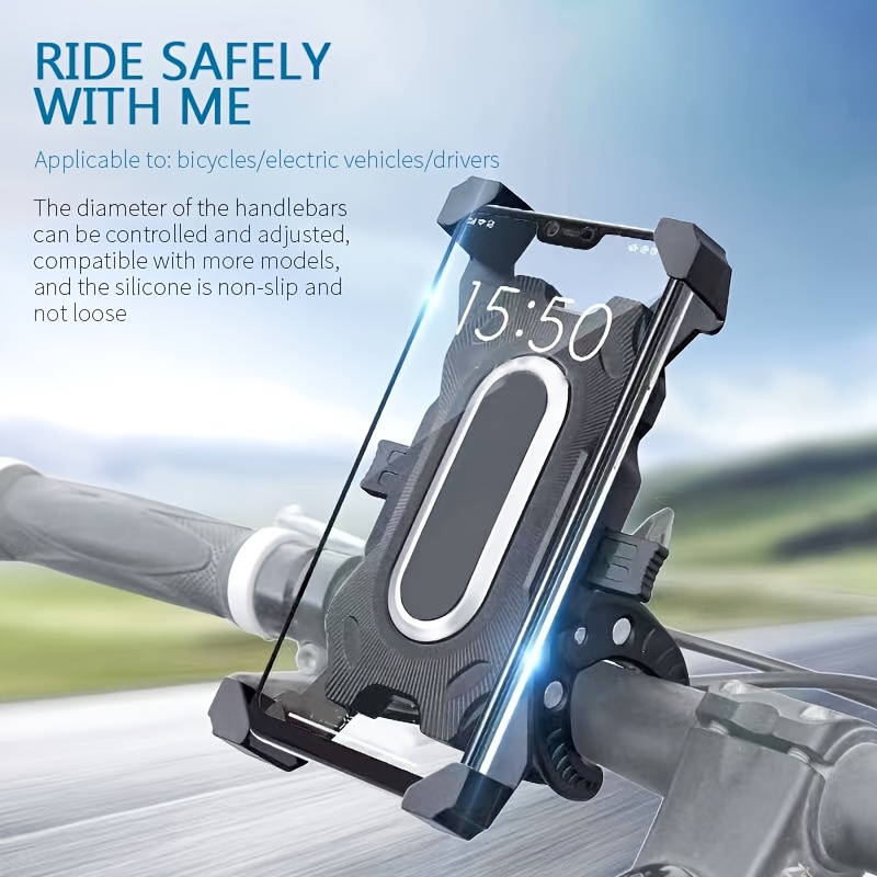 Fahrrad-telefonhalter, 360° Drehbarer Silikon-elektro-fahrrad