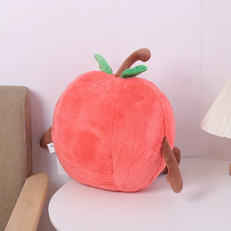 1pc Fruit Shaped Stuffed Apple Pillow Plush Toy Birthday Gift