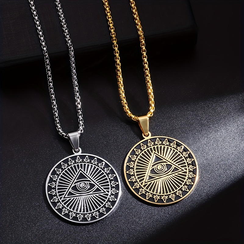 Providence Eye Pendant Necklace Retro Freemasonry