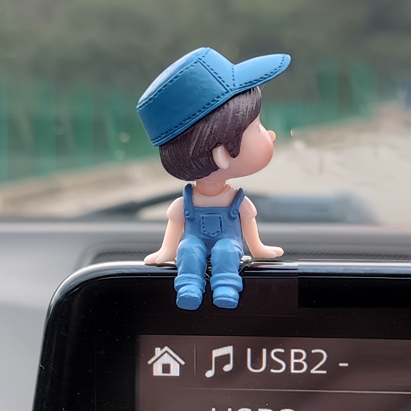 Cute Cartoon Doll Car Ornament Car Dashboard Decoration Car - Temu