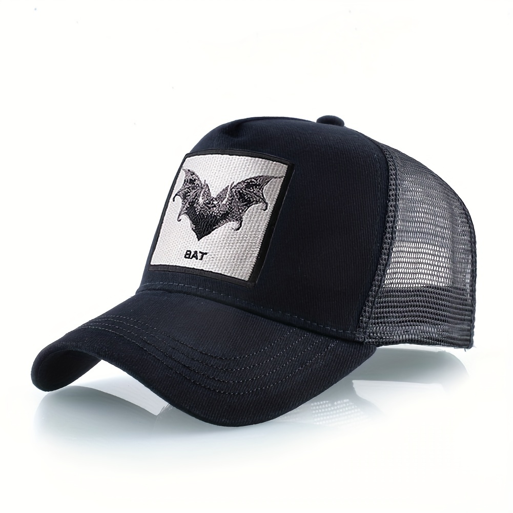 

Animal Embroidery Baseball Cap Bat Sunshade Breathable Hat Truck Driver Outdoor Sports Cap For Men Women