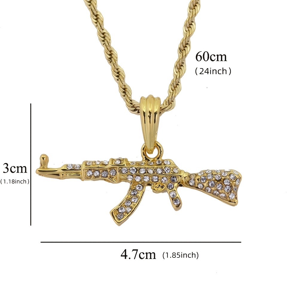 24inch Hip Hop Men Women Chain Necklace Bling Bling Pendant Necklacs  Jewelry Gifts