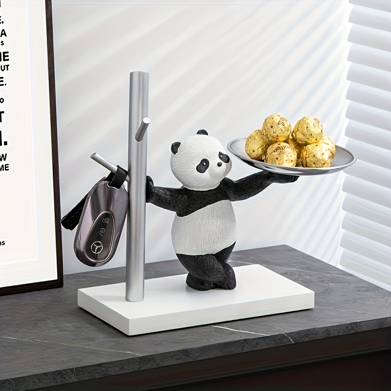 Cute Panda Key Storage Ornament Entry Entrance Shoe Cabinet - Temu
