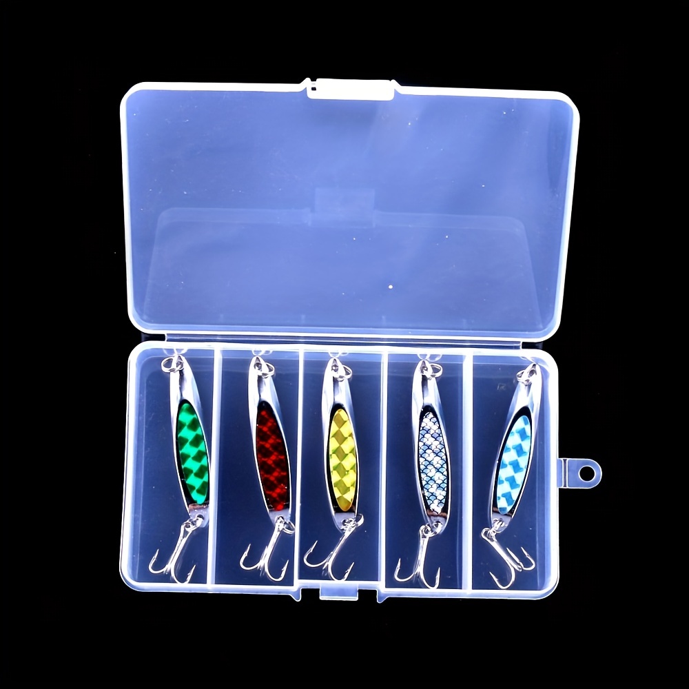 Goture 12pcs Box Spoon Shell, Fishing Artificial Lure For Trout