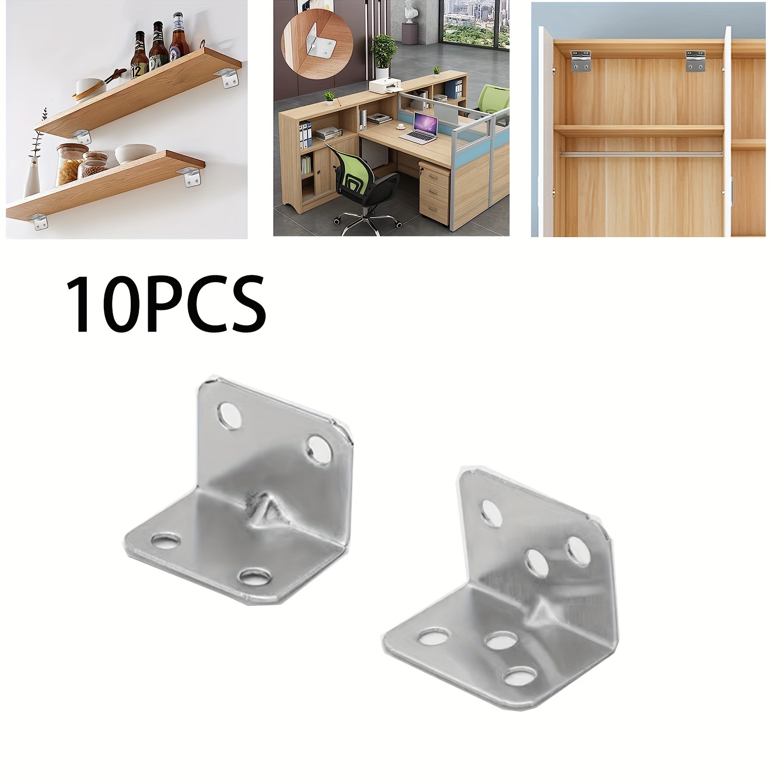 1pcs Stainless Steel Shelf Thickened Wall L-shaped Fixed Bracket