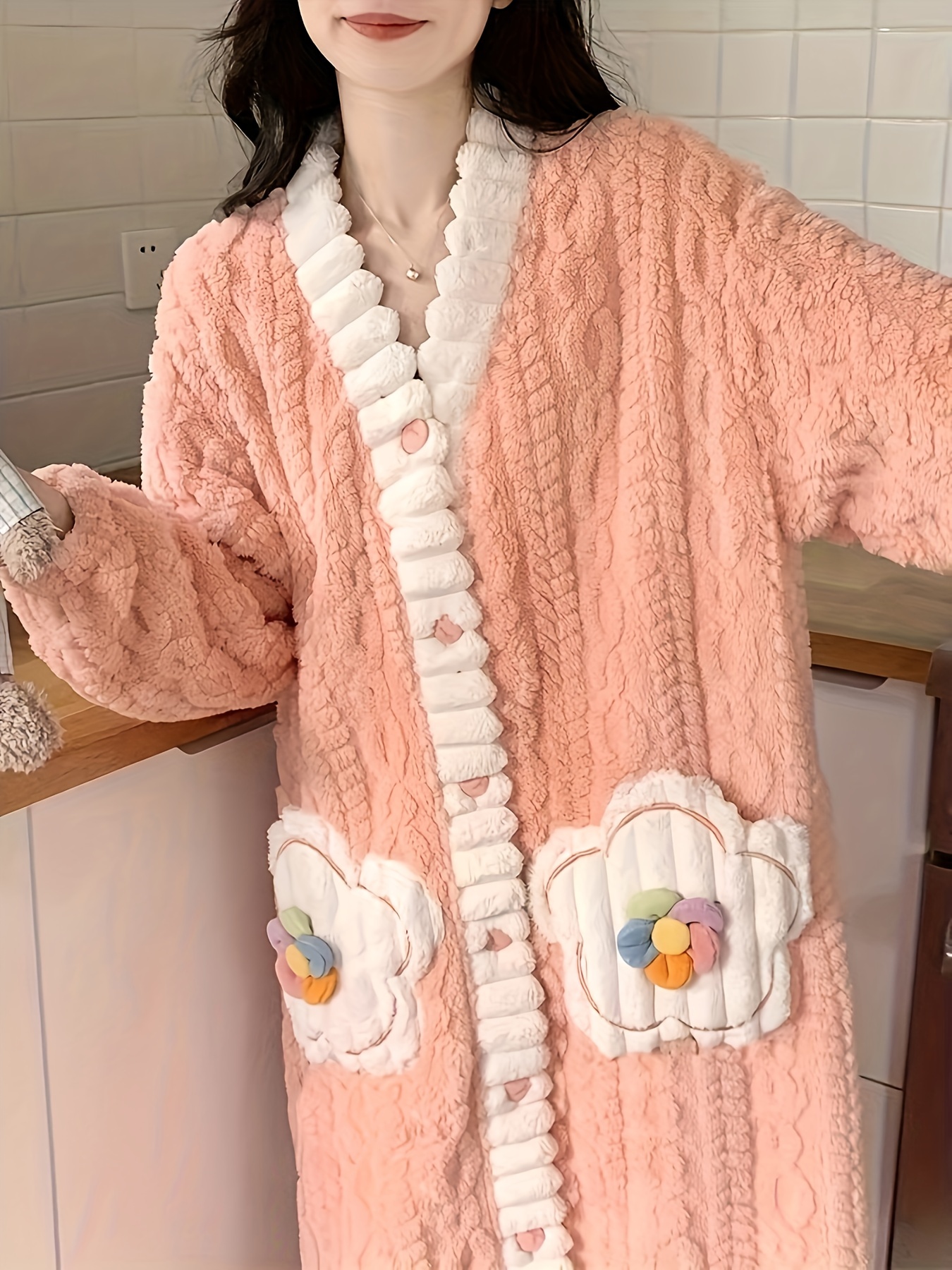 Chenille Robe Cardigan Sweater