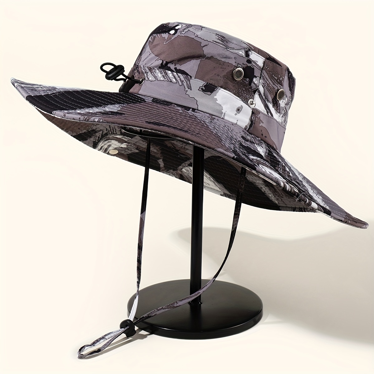 Mens Large Brim Adjustable Outdoor Waterproof Bucket Hat - Jewelry &  Accessories - Temu United Kingdom