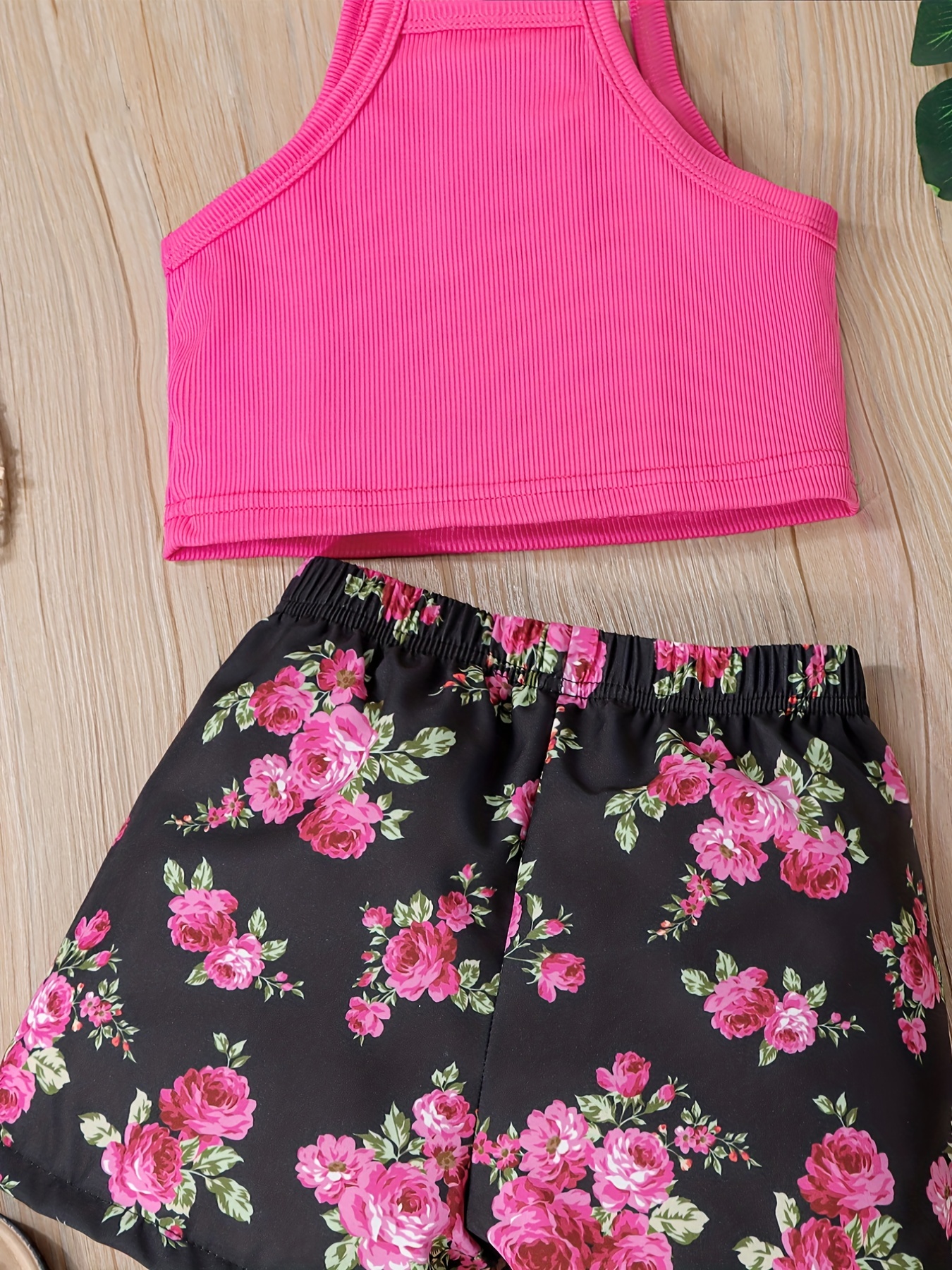 Floral Crop Top / Shorts Set, cute & little