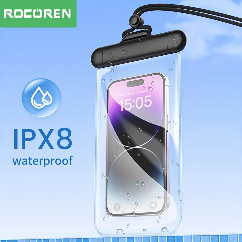 Rocoren 防水携帯電話ポーチユニバーサル防水ケースドライバッグiphone 15 14 13 12 11 Pro Max Xs Xr X  Galaxy S22 S21 S20 Plus Pixel Up To 7.2、ipx8水中電話プロテクター より多く購入する、より多く節約する  Temu Japan