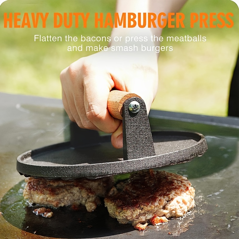 Iron Burger Press Heavy Duty Burger Press With - Temu