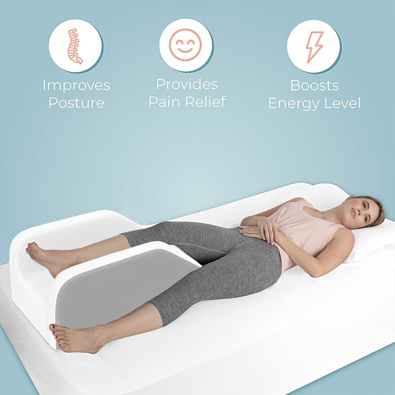 Leg Elevation Pillow with Cooling Gel Memory Foam Top, Post Surgery Leg  Rest Pillow High Density
