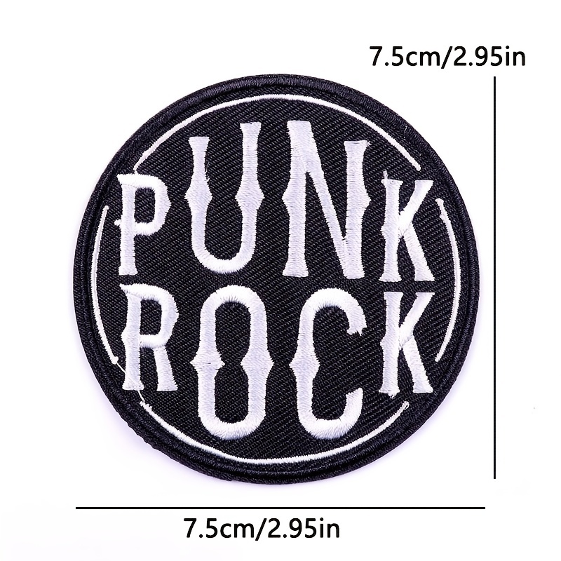 5pcs Punk Rock Patch For Clothes Stickers Applique