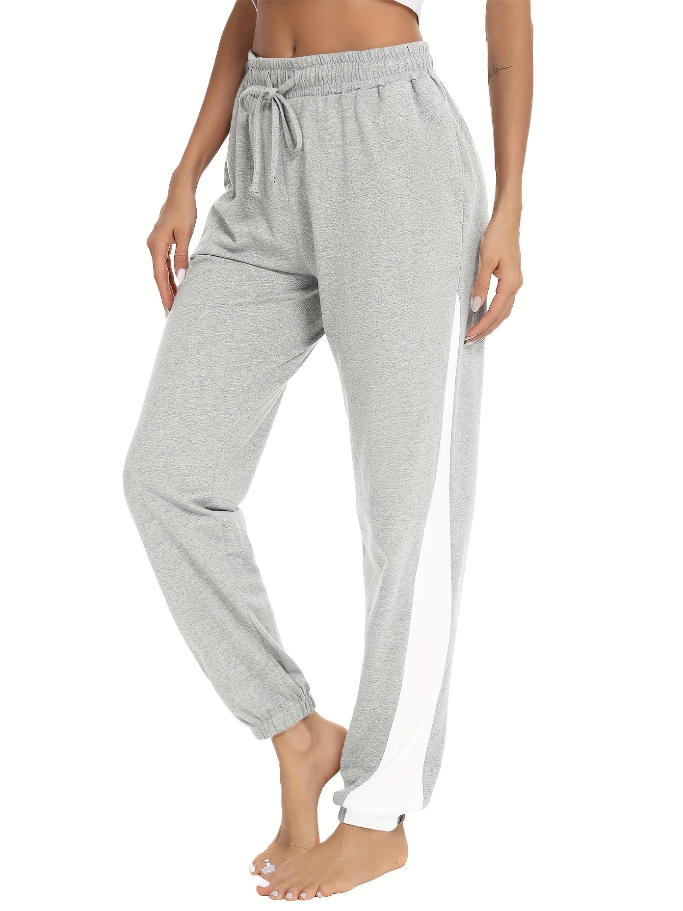 Women for Sports Pants - Slant Pocket Drawstring Sweatpants (Color : Gray,  Size : Medium) : : Clothing, Shoes & Accessories