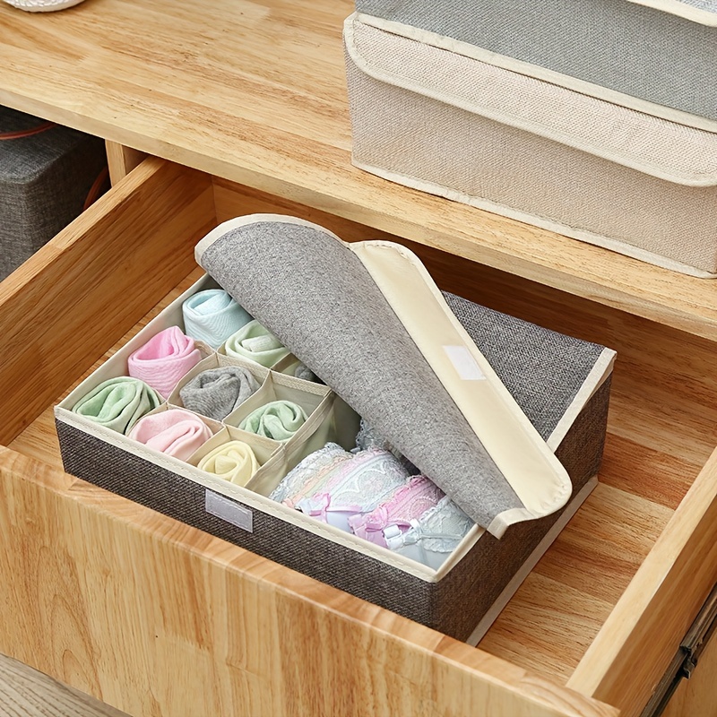 Portable Underwear Divider Storage Bag Foldable Multi grid - Temu