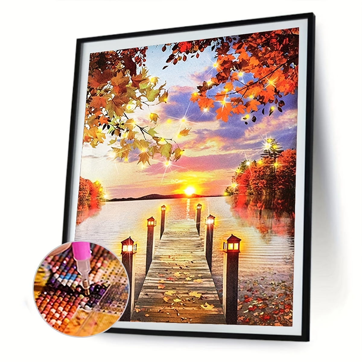 Cheap Diamond Art Landscape 5D Diamond Painting Cross-Stitch Diamond Art  Painting Kits