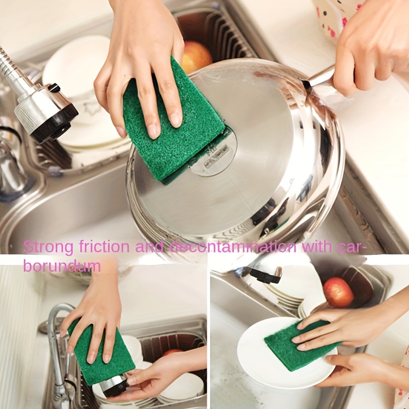 Heavy Duty Dish Sponges Get Cleaner Kitchen Bathroom Dishes - Temu