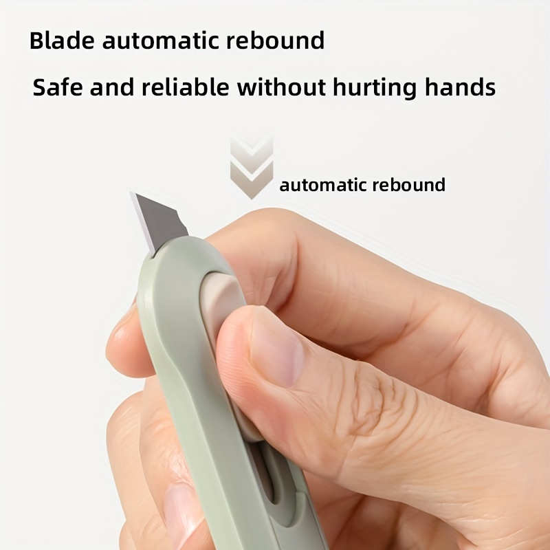 Mini Retractable Utility Knife Box Cutter Letter Opener Pocket Knives  Colorful Mini Slides Open For Letter Small Box Opening Paper Cutting DIY  Crafts