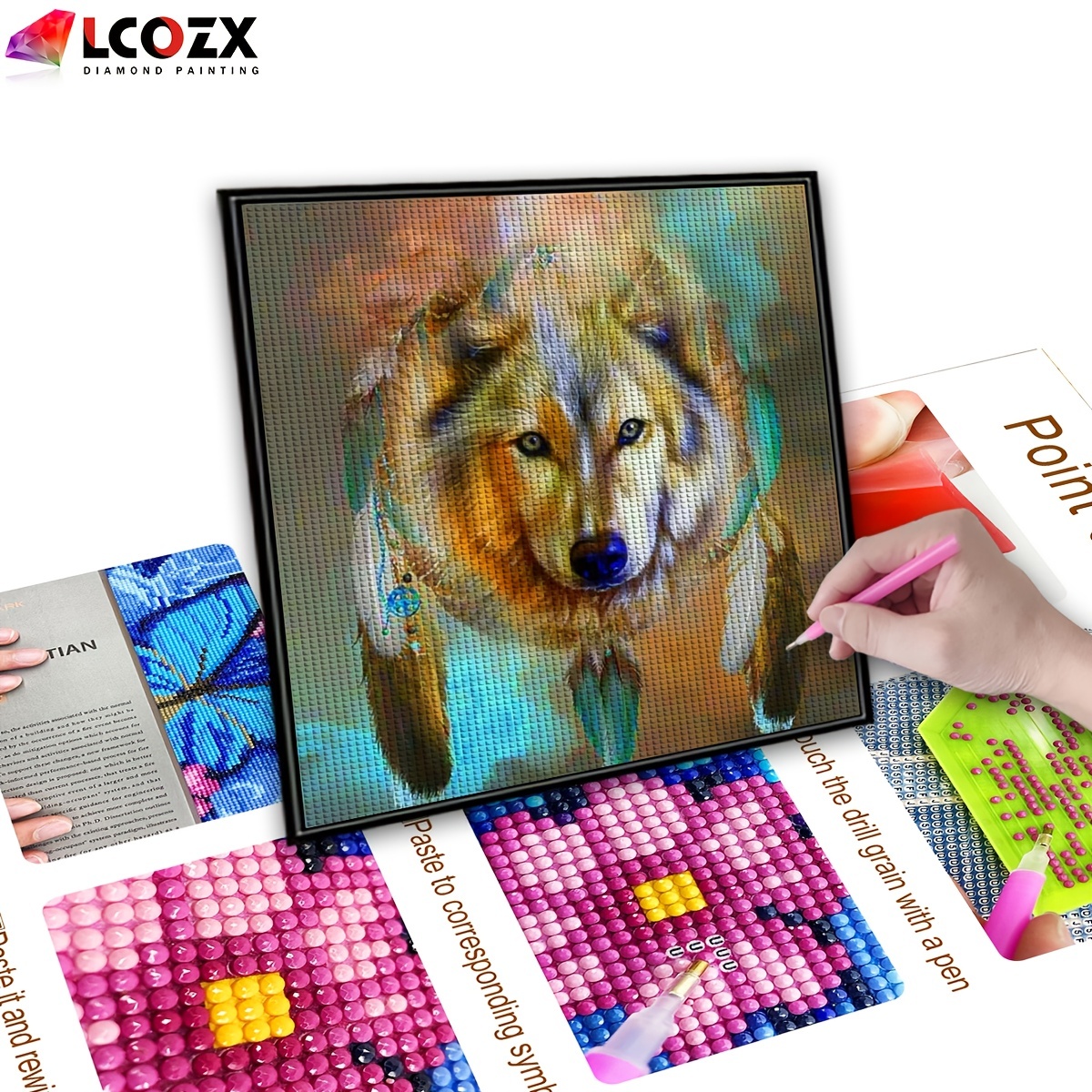 Astrological Wolf Pack Premium DIY 5D Diamond Painting Kit - Wild Animals  Collection – Heartful Diamonds