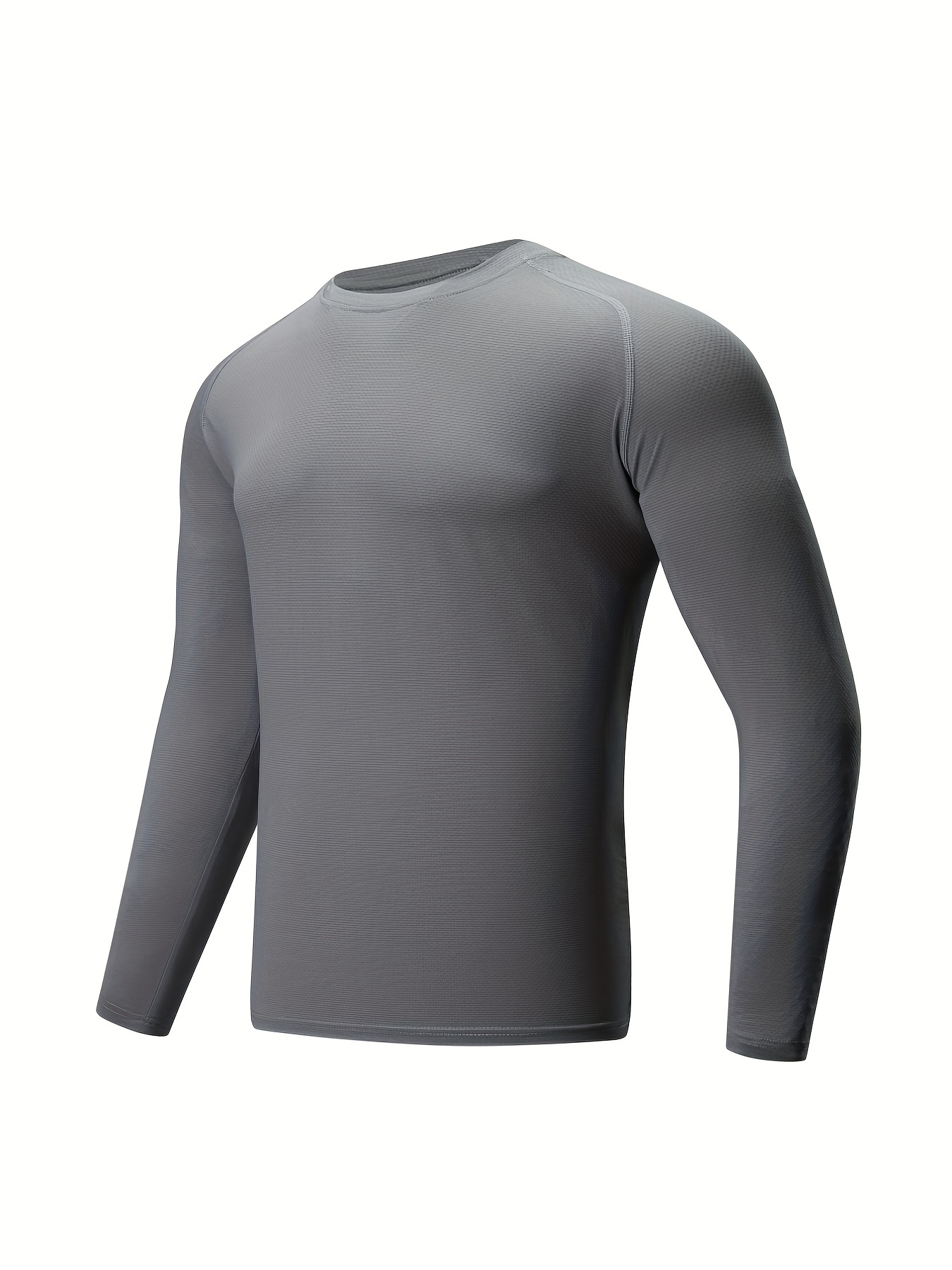 Upf30+ Sports Shirts Men's Long Sleeve Athletic Moisture - Temu New Zealand