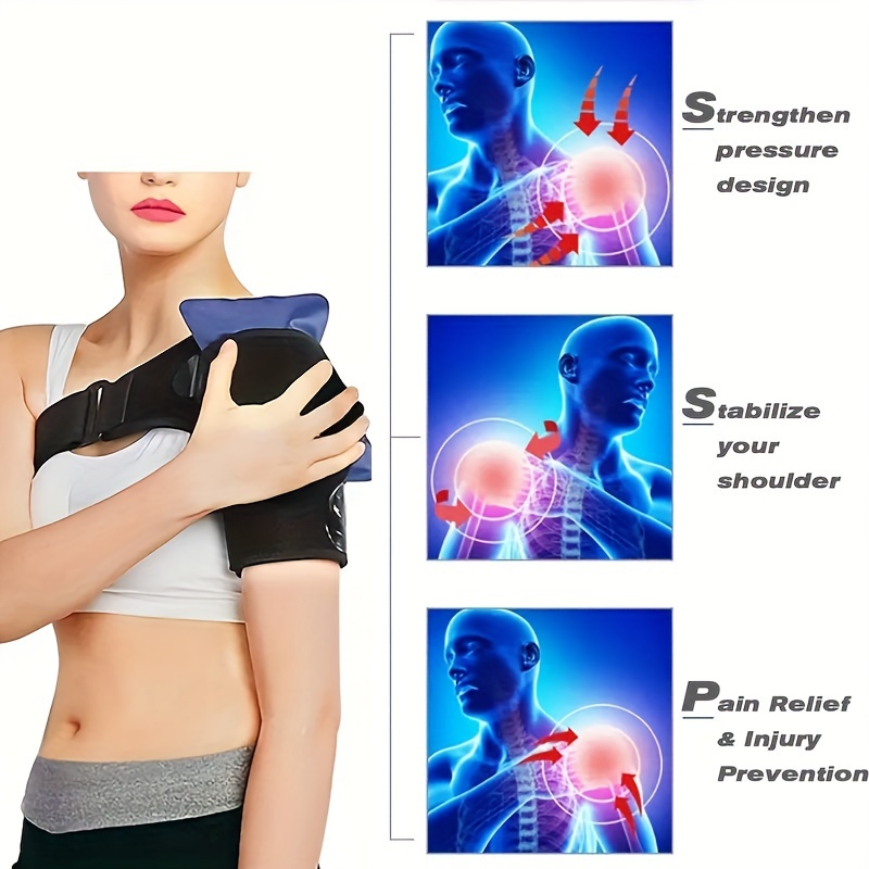  Shoulder Brace for Women and Men, Adjustable Compression  Rotator Cuff Support, for Arthritis, Injury Prevention
