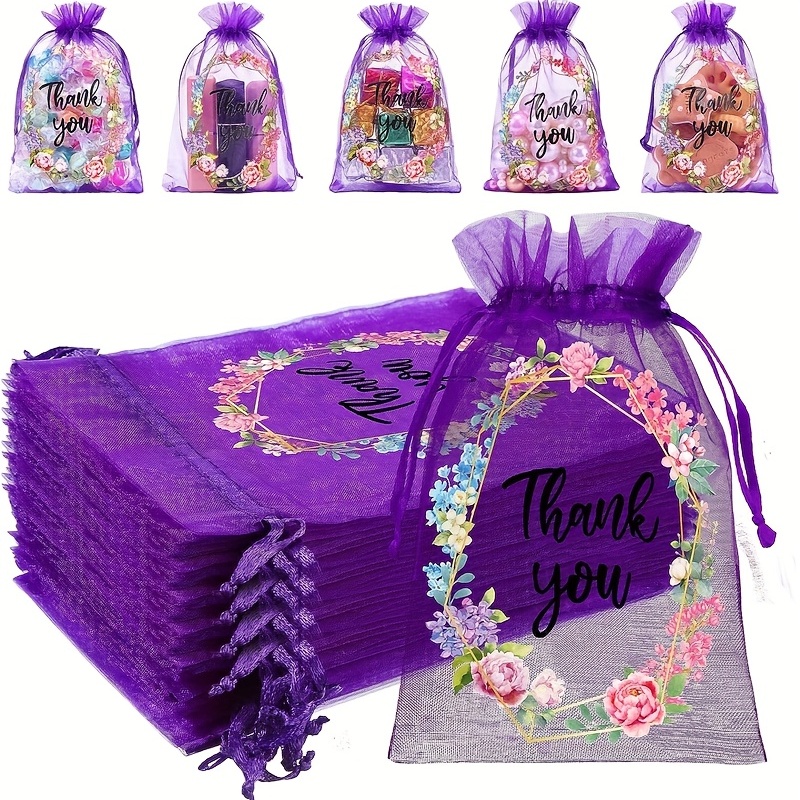  ifundom 100pcs gift moon candy gift favor pouch small purple  fabric wedding sachet bags jewelry bags drawstring yarn bag organza bags  packing bag candy bags with drawstring gift bag pouch 