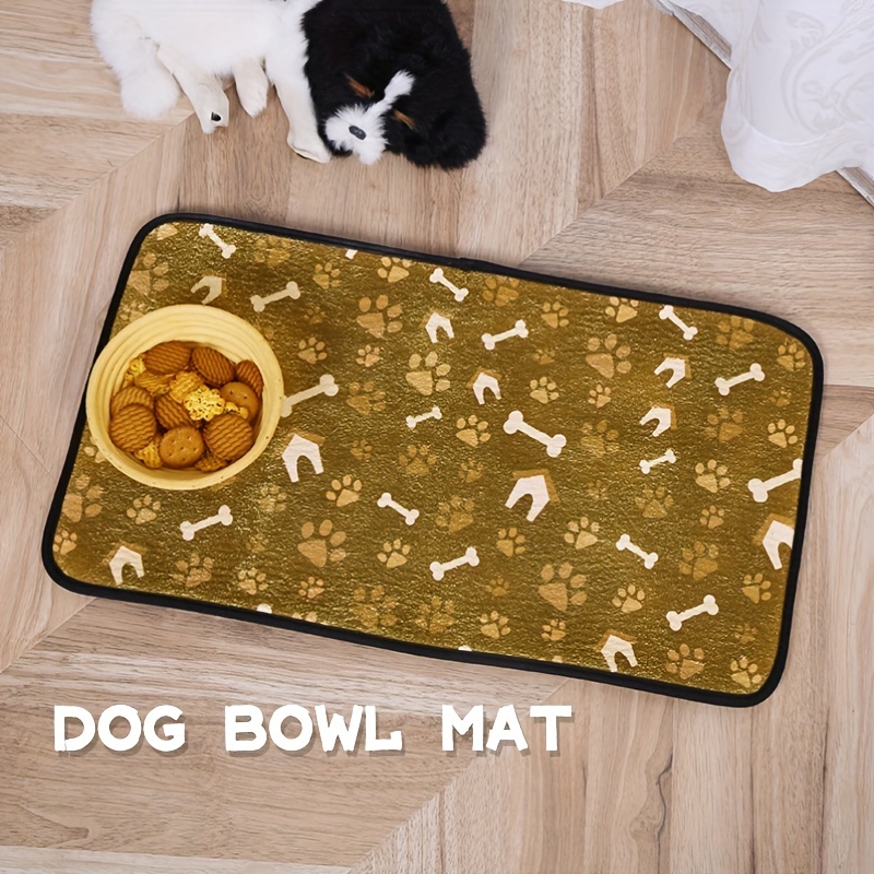 Rug for outlet dog bowls