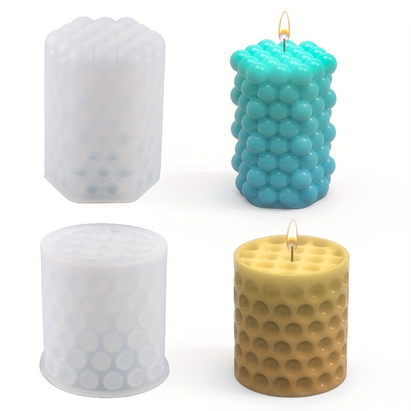Cylinder Silicone Mold Diy Epoxy Resin Candle Mould - Temu