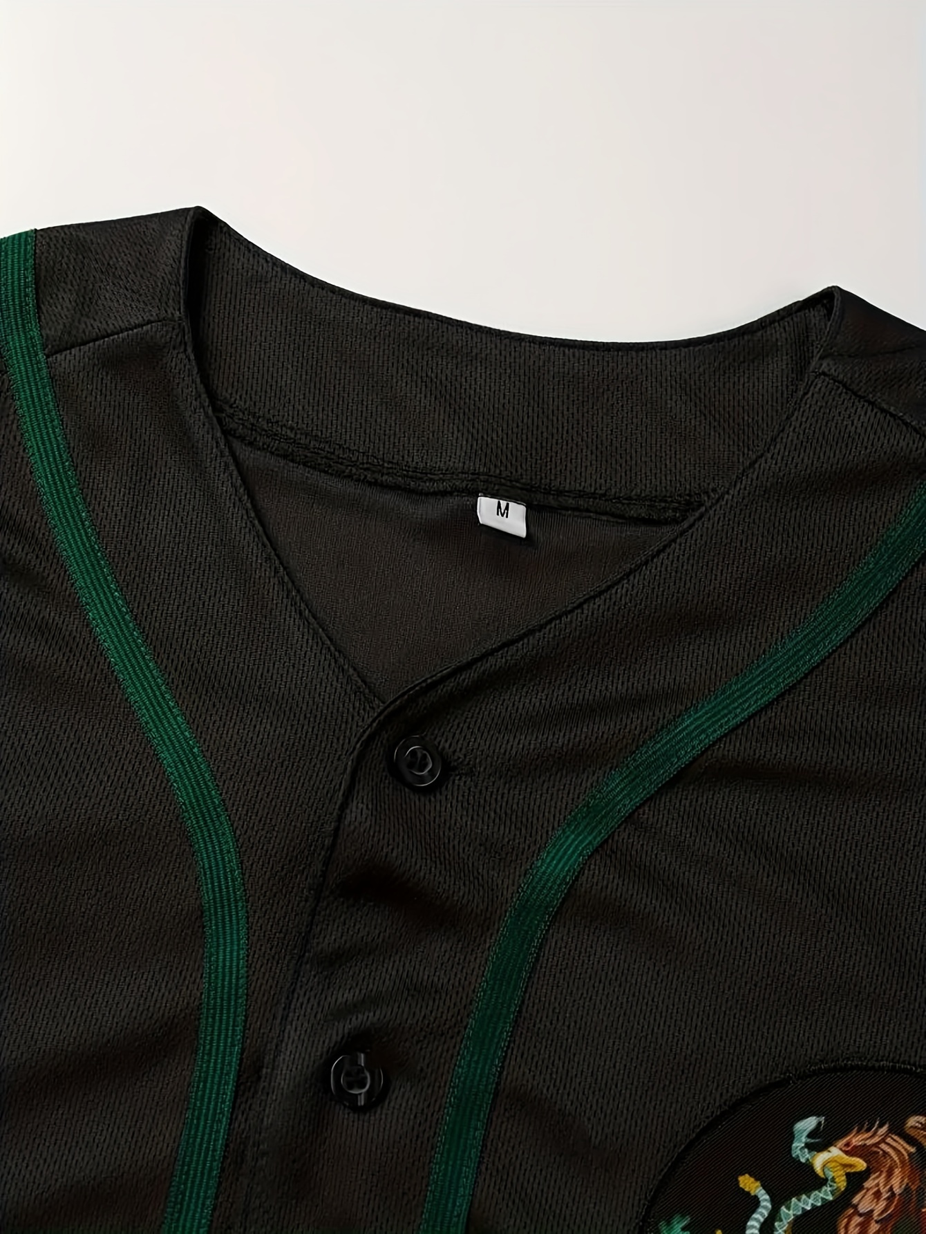 Men's Classic Design Mexico #56 Baseball Jersey, Retro Baseball Shirt, Slightly Stretch Breathable Embroidery Button Up Sports Uniform for Training