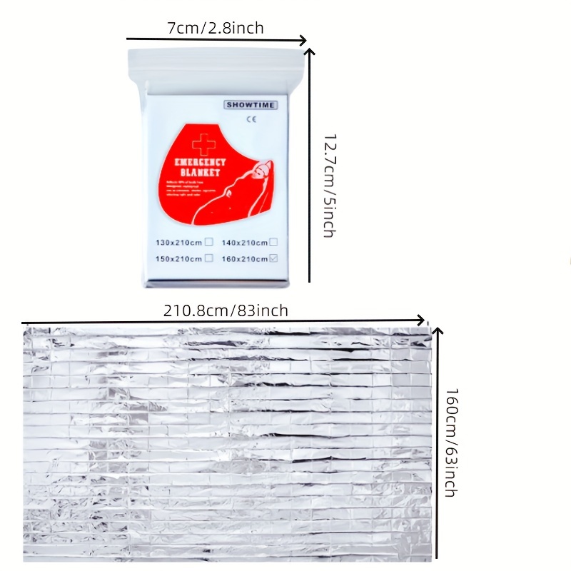 1pc Manta Emergencia Mantas Térmicas Mylar Emergencia Segura - Temu