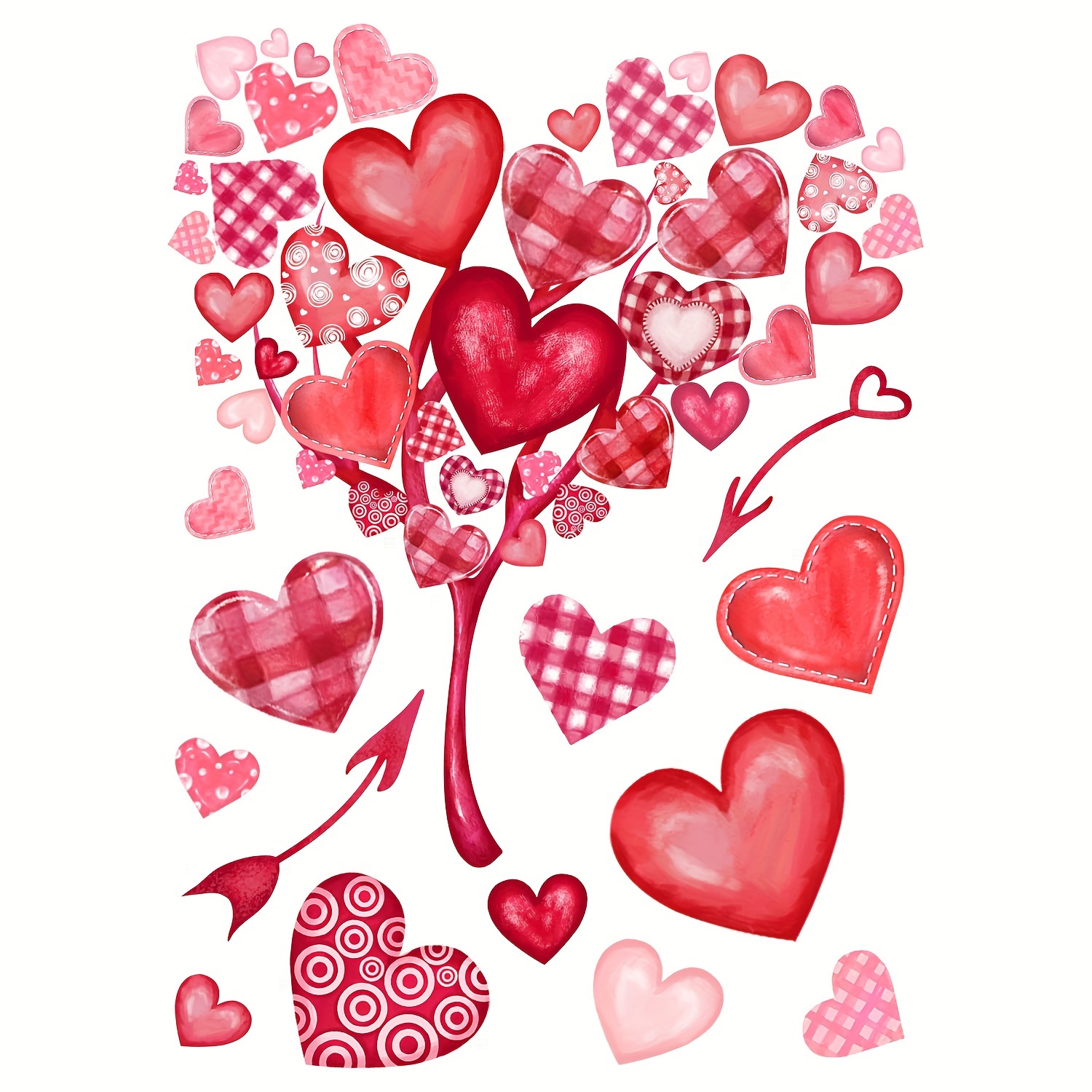 Stickers Valentine's Day, Heart, Cake. Graphic by vitaminka26