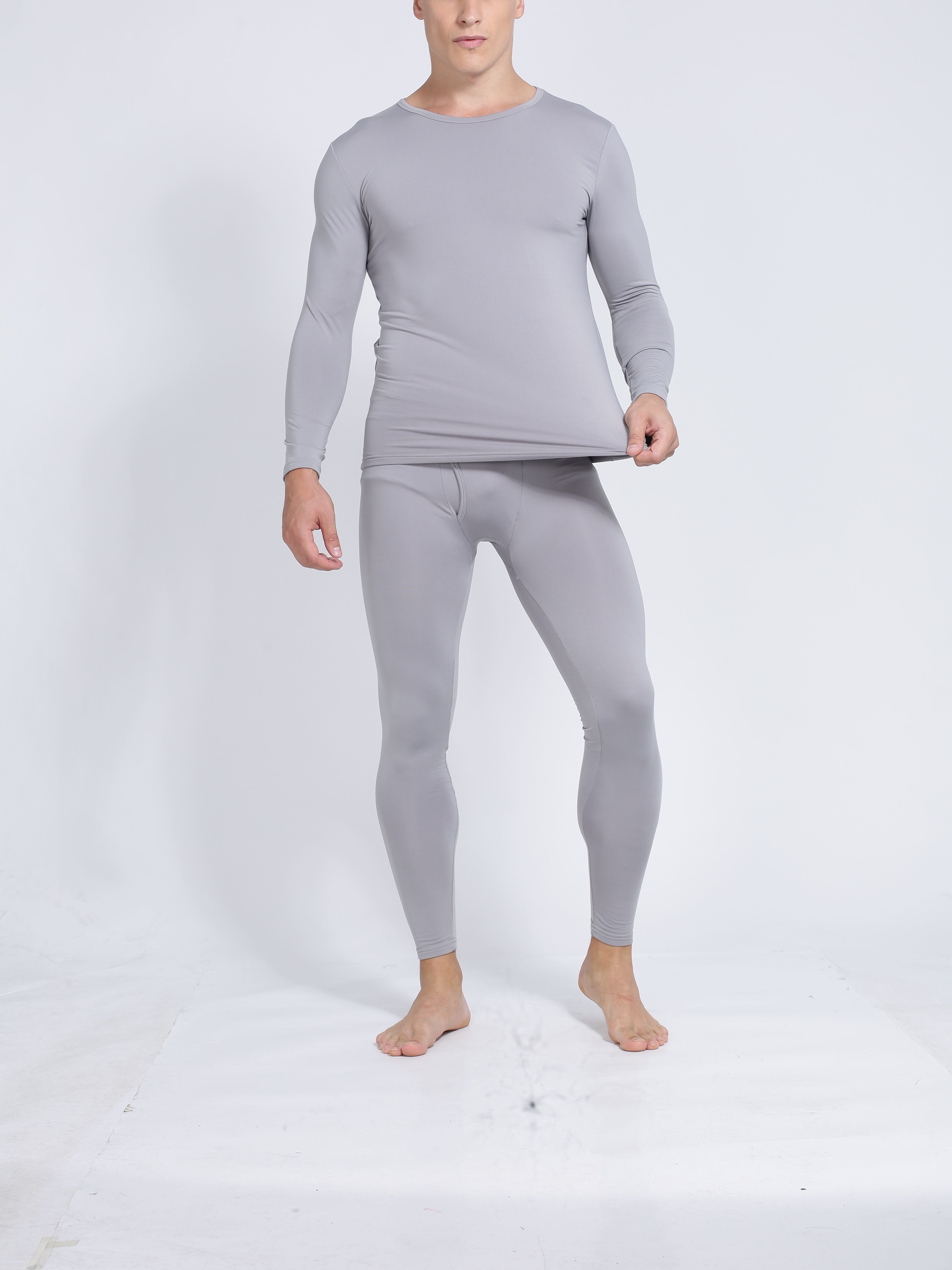 ClimateRight Stretch Fleece Thermal Underwear Set, Women's Fashion