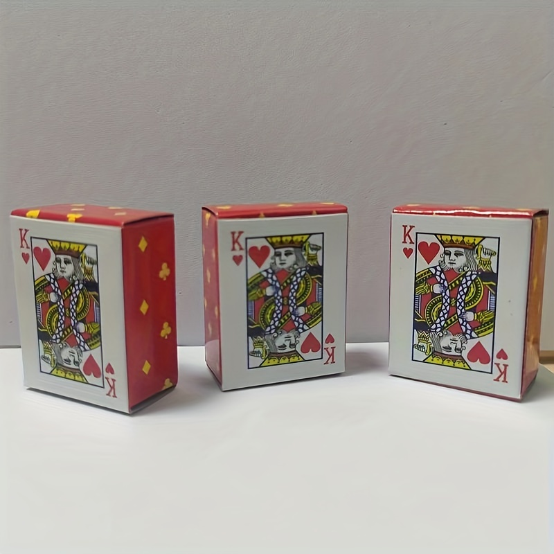 2 Decks Mini Playing Cards, 3 Different Sizes Of Mini Poker Card, Portable  Flexible Mini Game Poker Cards For Travel, Cute Miniature Dollhouse Decorat