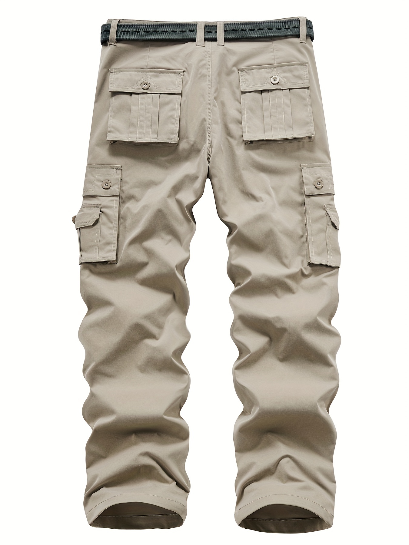 Classic Design Multi Flap Pockets Cargo Pants Men's Loose - Temu