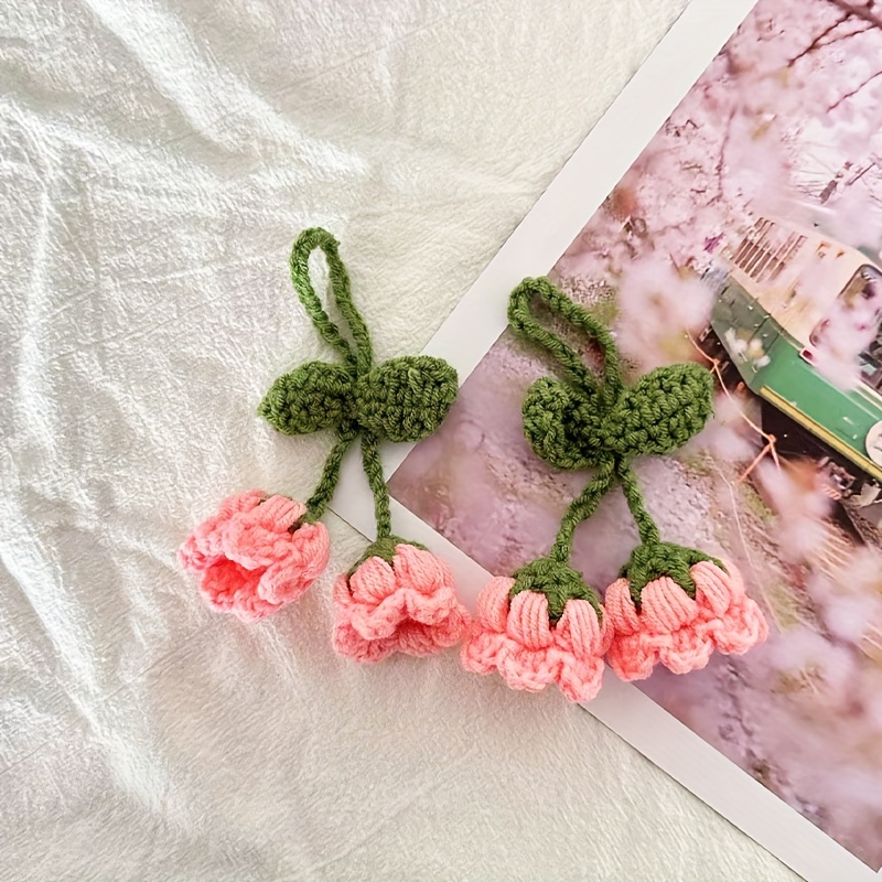 Crochet Lily of the Valley Key Chain Bag Ornament 