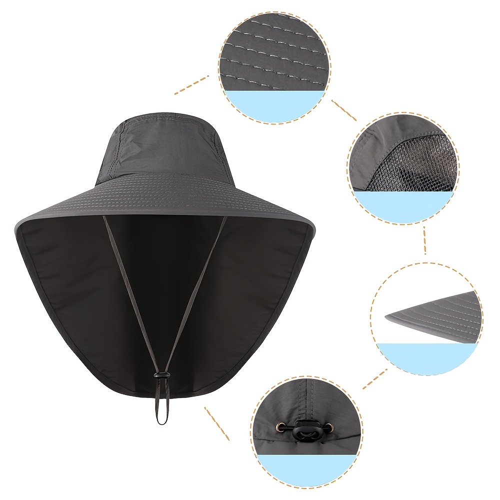 New Outdoor Bucket Hat Mens And Womens Summer Sunscreen Quick